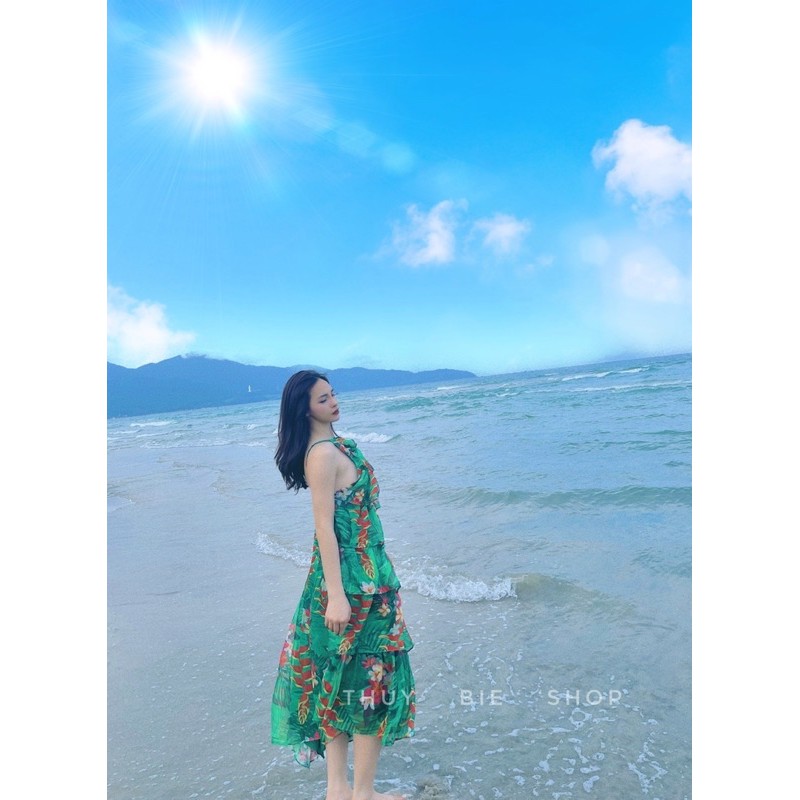 THUYBIESHOP |  váy yếm tầng - lana maxi