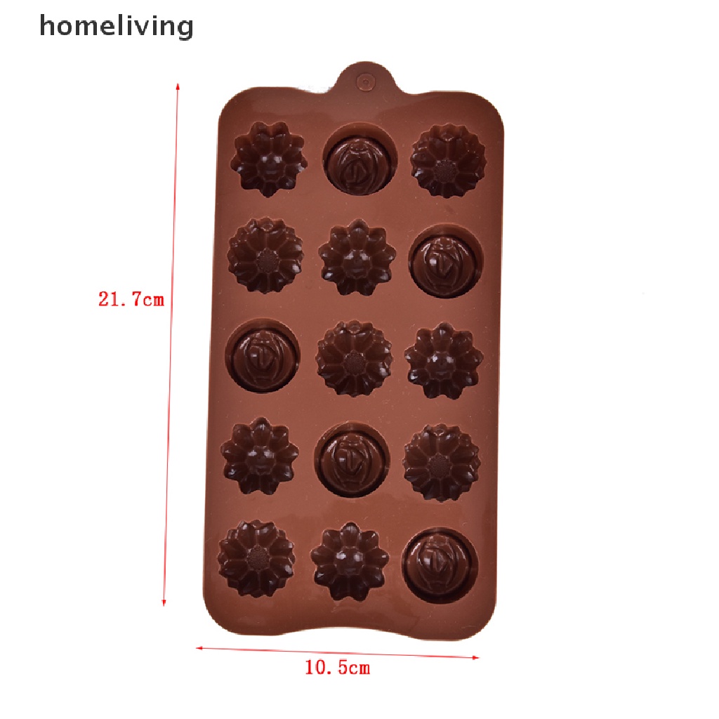 1 Khuôn Làm Bánh / Xà Phòng / Sô Cô La Hình Hoa Hồng Bằng Silicone