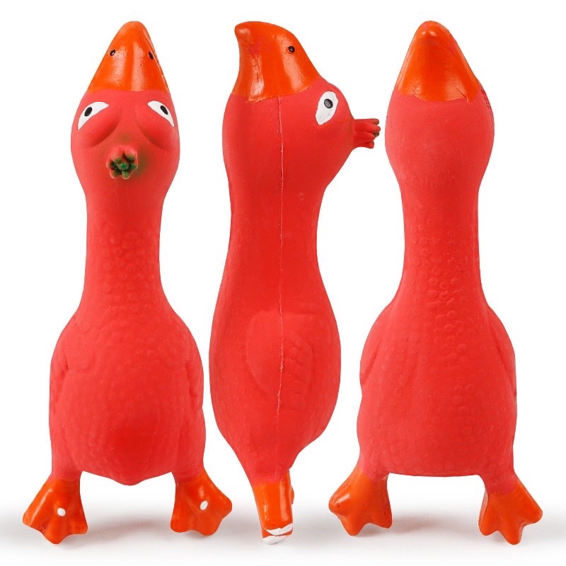 Đồ chơi cho chó mèo con gà bóp bóp nhiều màu - Genyo pet toy