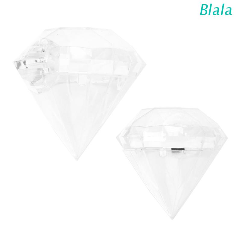 Hộp Nhựa Trong Suốt Đựng Kẹo Hình Viên Kim Cương