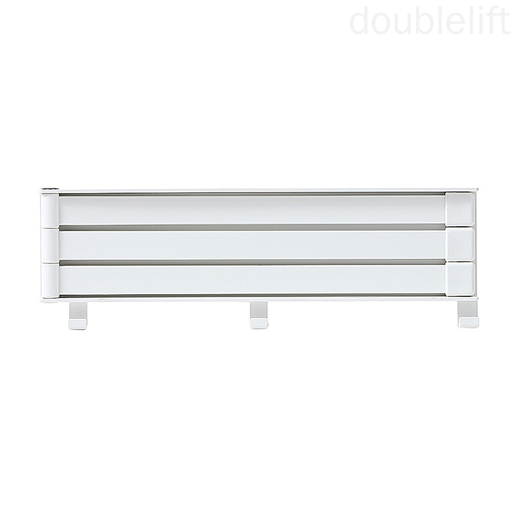 Towel Storage Rack Plastic Wall Mounted Bathroom Towel Holder 180 Degrees Adjustable Organizer doublelift store