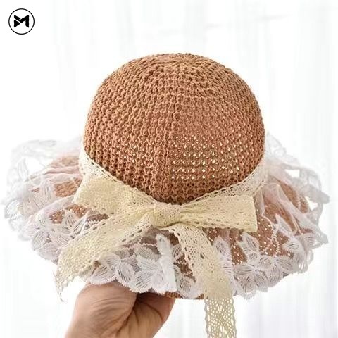 Nón Cối Rộng Vành Thời Trang Mùa Hè Cho Bé Gái 8M-3 Tuổi