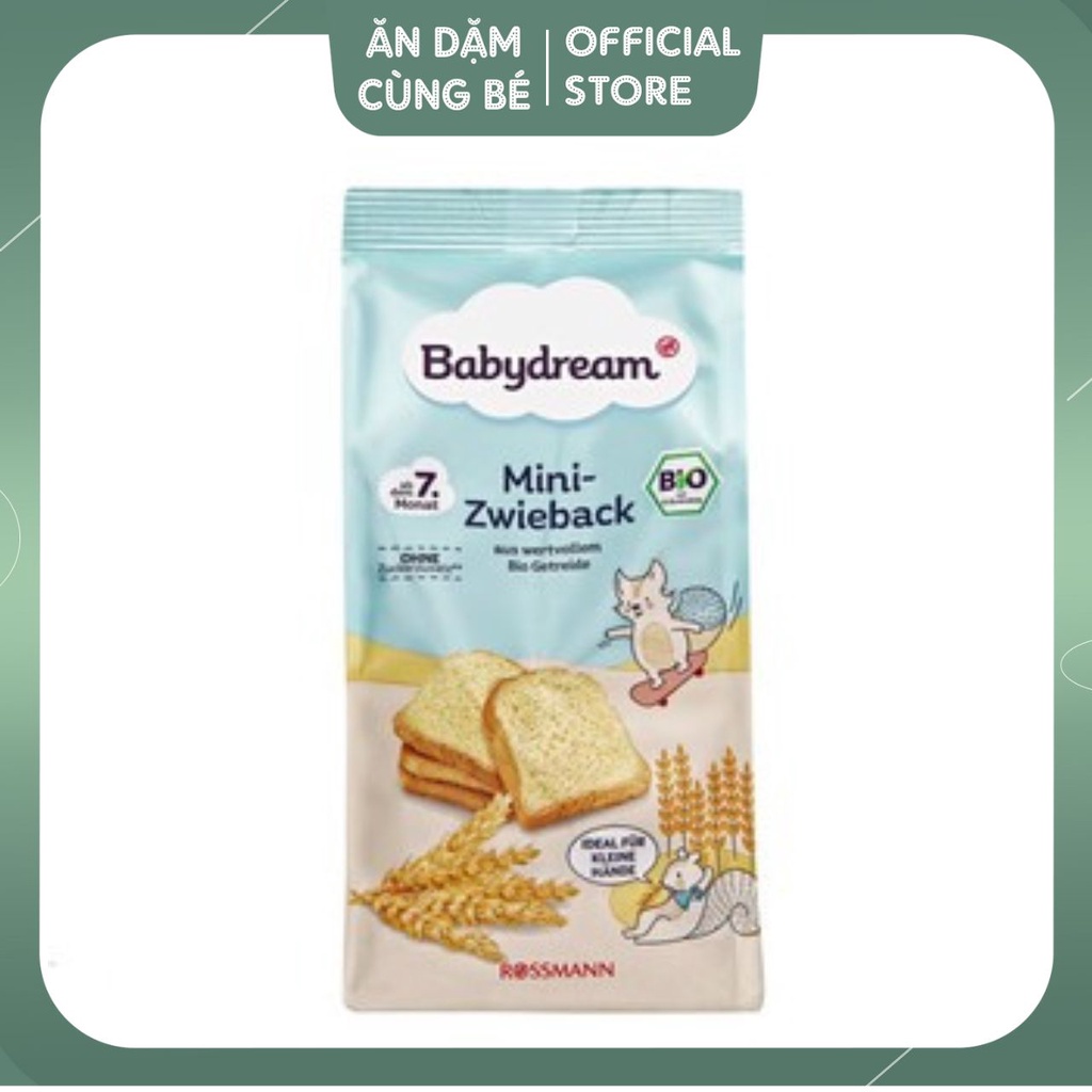 Bánh mì sandwich lát đồ ăn dặm cho bé hữu cơ BEAUTY BABY BIO Đức chính hãng cho bé 6 tháng 100g 81270