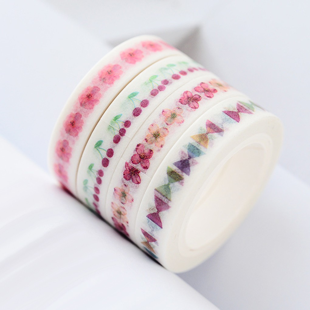 Băng Keo Dán Trang Trí Nhiều Họa Tiết Đáng Yêu