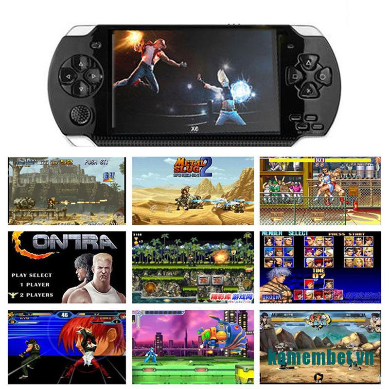 Máy Chơi Game Cầm Tay X6 8g 32 Bit 4.3 "Psp 10000 Games Mp4