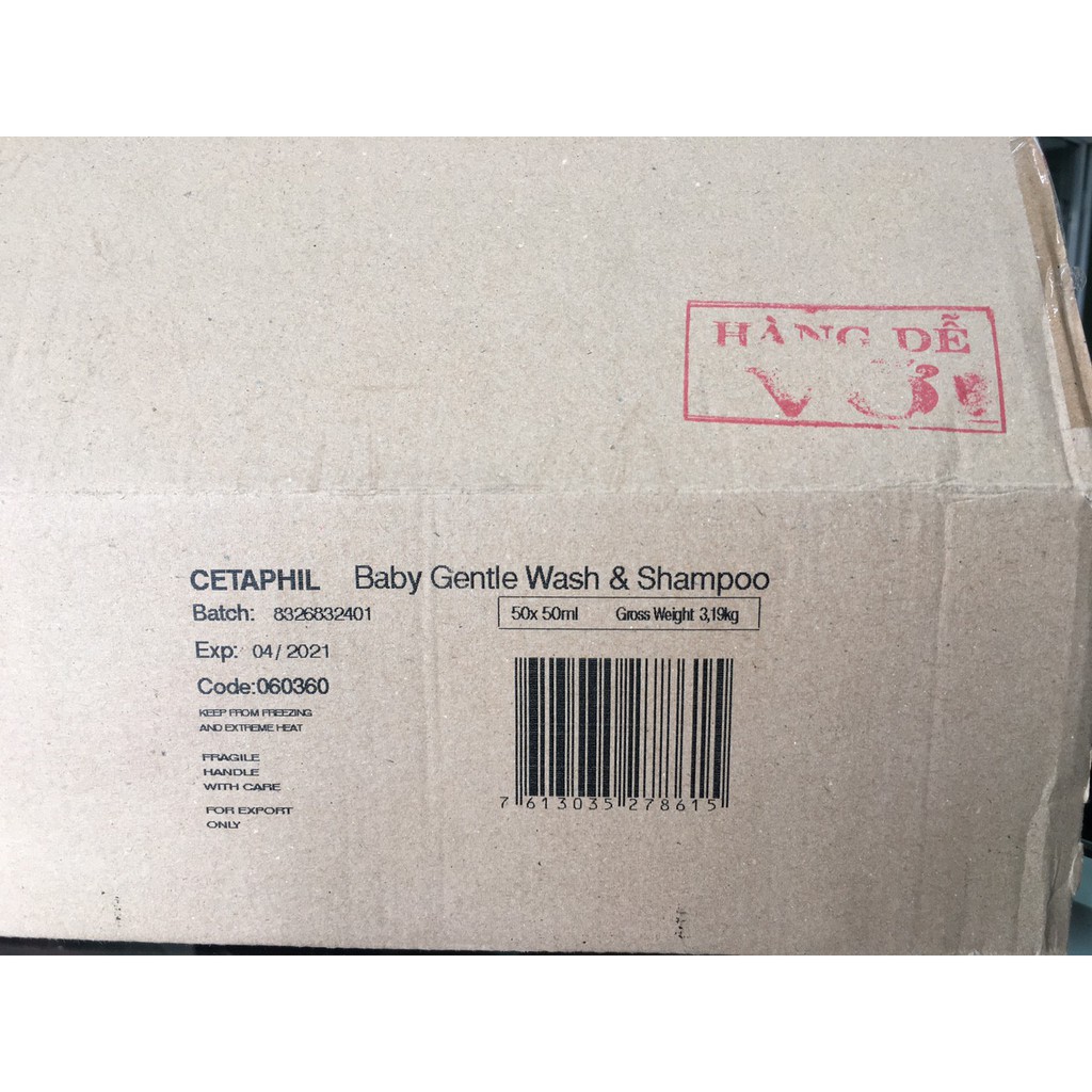 Sữa tắm gội Cetaphil Baby 2 trong 1 cho bé 50ml