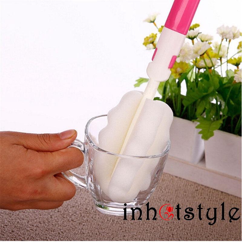Cọ bọt biển dùng để vệ sinh chai lọ tiện dụng