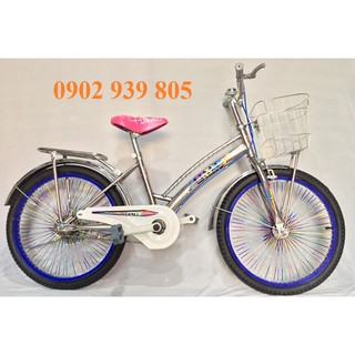 [LH CHIẾT KHẤU] XE ĐẠP TRẺ EM CHO BÉ TỪ 6-10 TUỔI 20 INCH CAO TỪ 1M25– @500 INOX 100% LH Ngay ạ