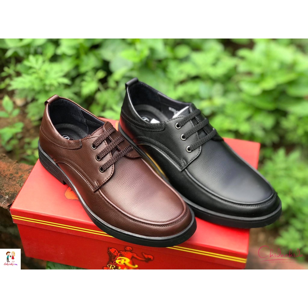 Giày công sở nam Royal Cobbler R326 siêu mềm, fom dáng đẹp, mặc các loại quần; size 39-43 (đen và nâu)