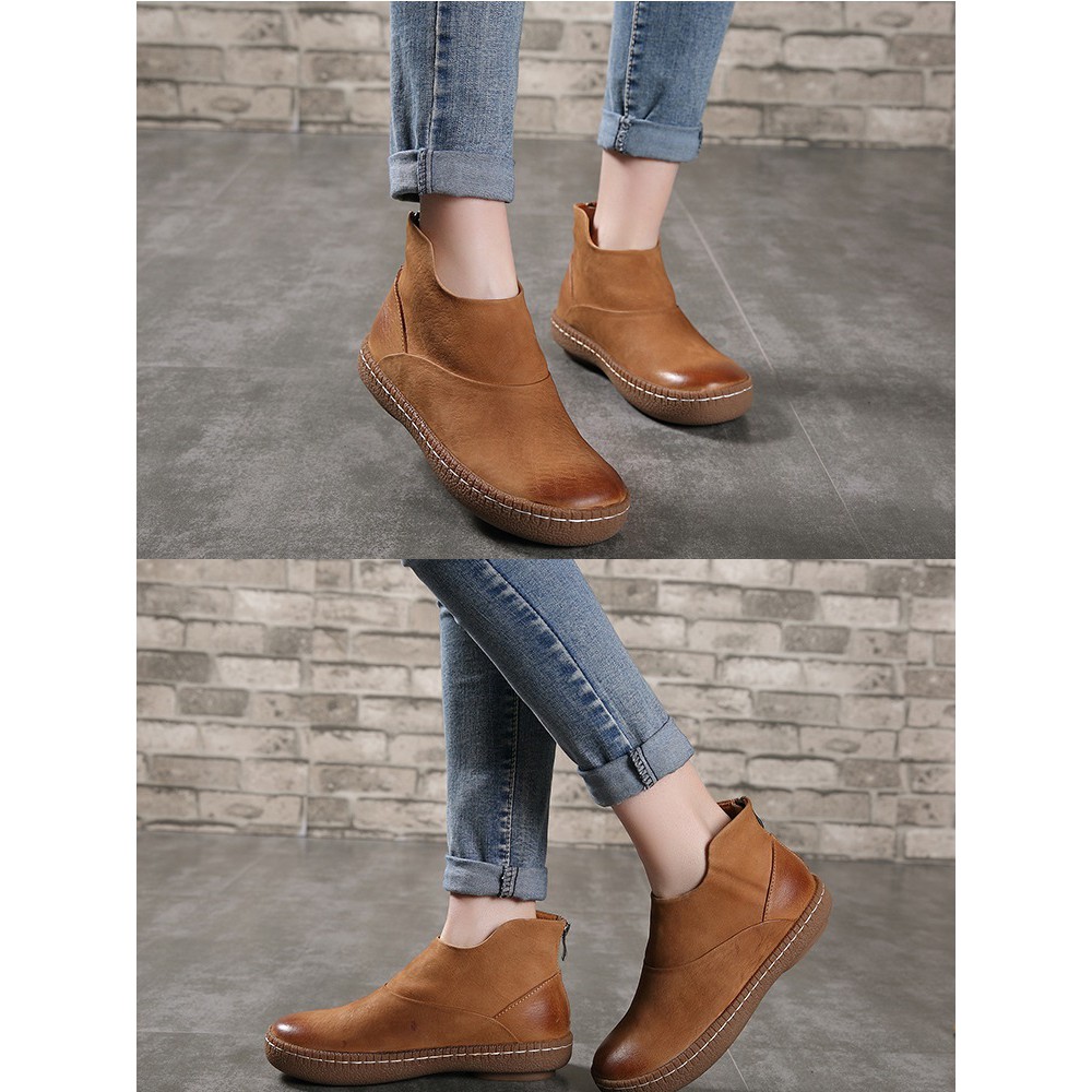 G041-Giày ENDA Kisuhi Da Thật Handmade Cổ Cao | BigBuy360 - bigbuy360.vn