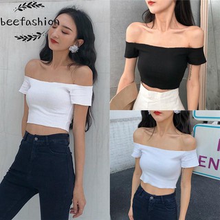 Áo thun lửng trễ vai gợi cảm cho nữ