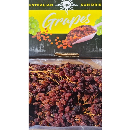Nho khô nguyên cành túi díp 500gr chuẩn hàng út
