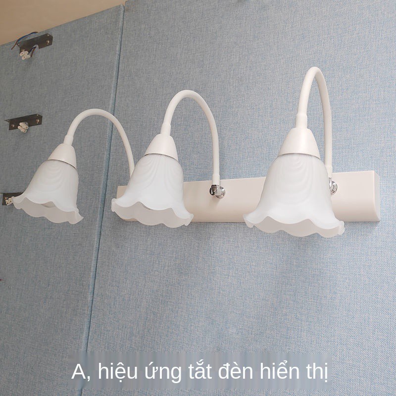 ▪Gương chiếu sáng phía trước đèn led phòng tắm tủ nhà vệ sinh bàn trang điểm Ống Mỹ không thủng tường <