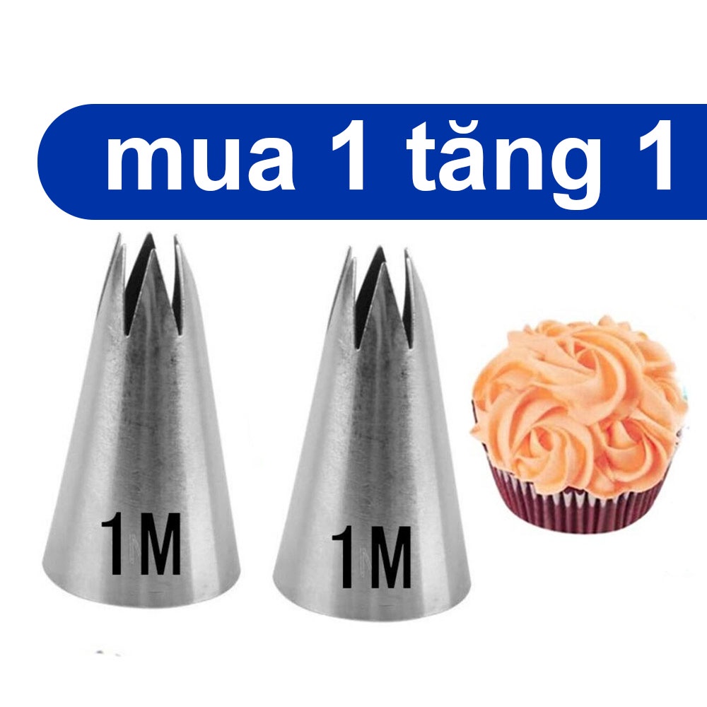 Mua 1 Tặng 1 - Đuôi Bắt Kem 1M Chất Lượng Thép Không Gỉ Trang Trí Bánh Kem Đui Bắt Kem