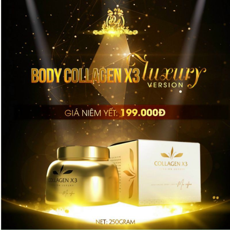 Body trắng da Collagen X3 Luxury 250g