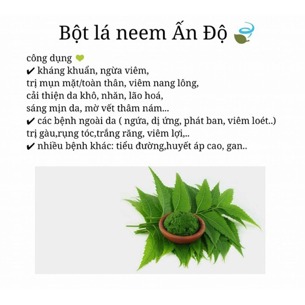 Bột Lá Neem Ấn Độ 100g