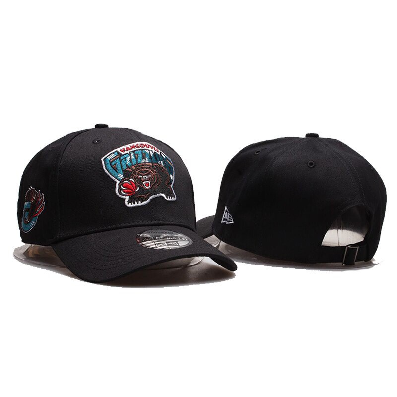 NBA Grizzlies Mũ Bóng Chày Bóng Rổ Bent Hat Snapback Mũ Dành Cho Nam Nữ Mùa Hè Tấm Che Nắng Mũ