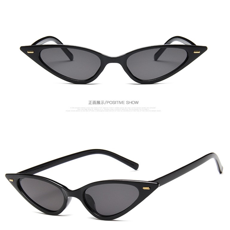 Kính râm mắt mèo UV400 cỡ nhỏ phong cách cổ điển hàng mới