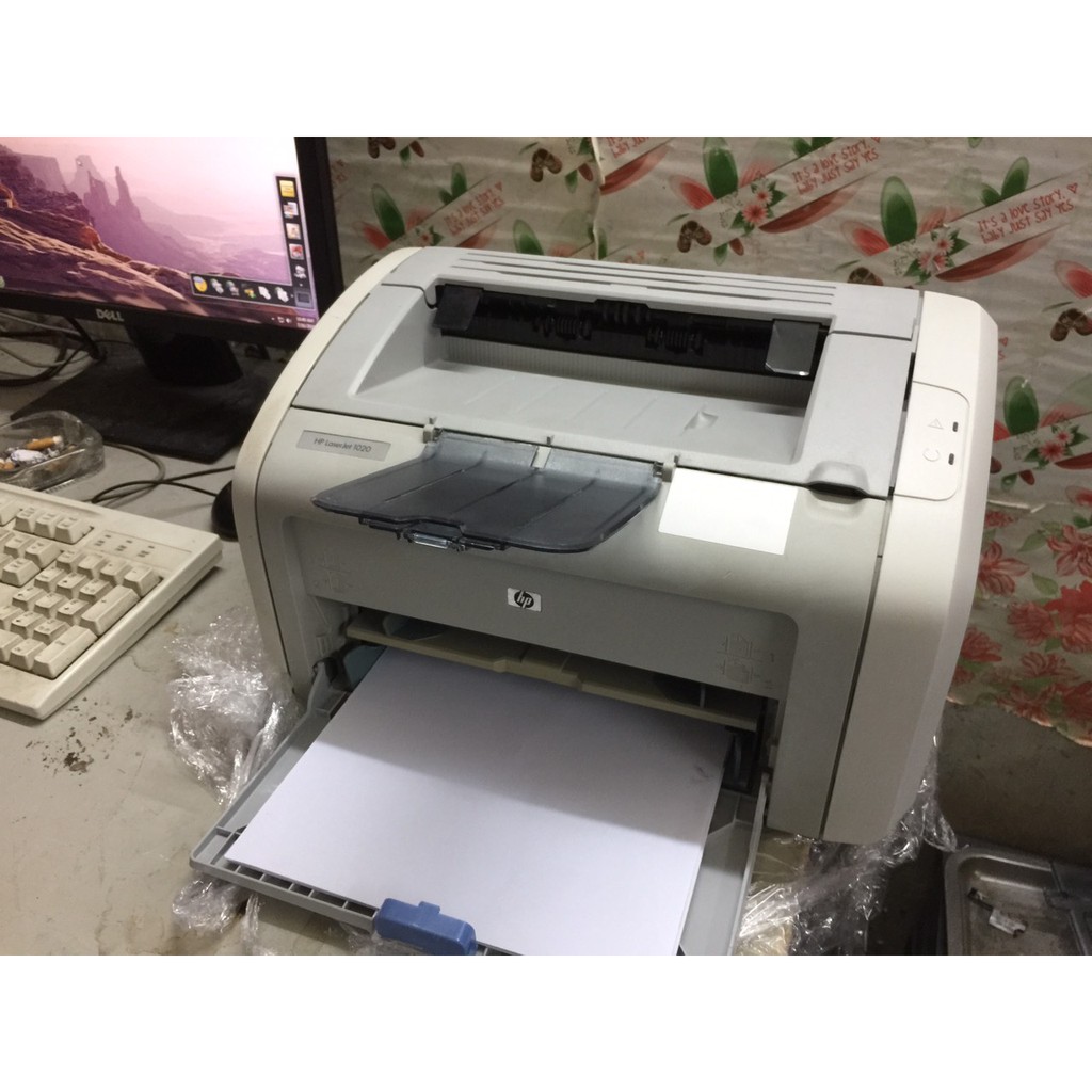 máy in hp 1020 cũ bảo hành 01 tháng (dùng hộp mực chung canon 2900, siêu đẹp)