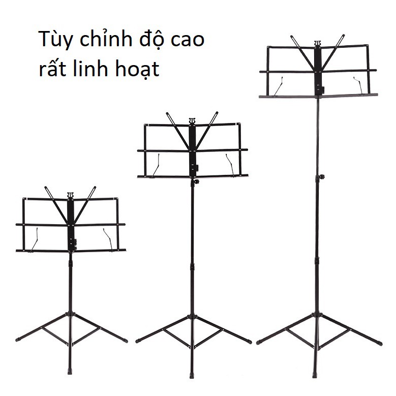 GIÁ NHẠC 3 CHÂN BẰNG THÉP - ĐỂ SHEET NHẠC