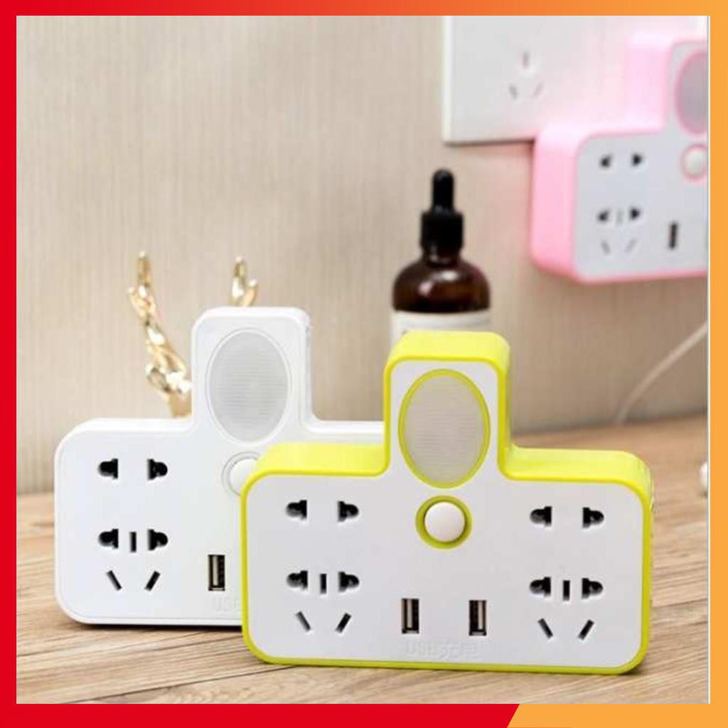 Ổ CẮM ĐIỆN KÈM ĐÈN NGỦ CÓ CỔNG USB 2IN1 TIỆN LỢI