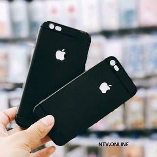 ốp dẻo đen hở táo cho iphone
