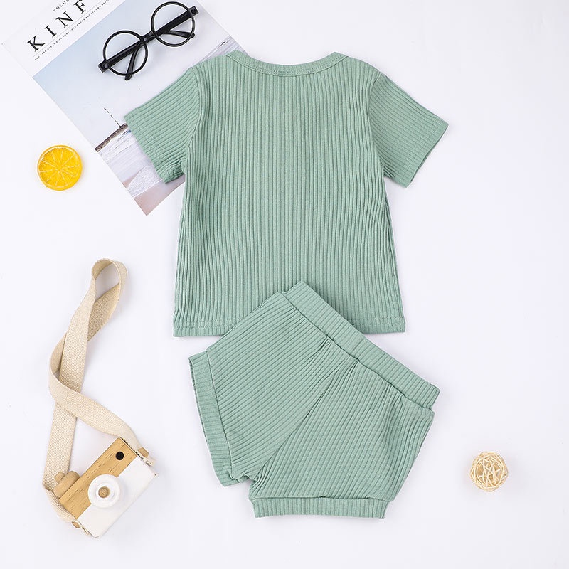 Combo bộ đồ bé gái trai 6-24 tháng tay ngắn áo phông quần đùi set mùa hè thời trang cho bé trẻ em sơ sinh