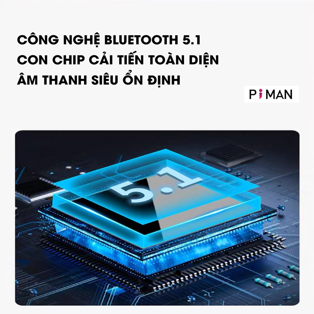 Tai nghe bluetooth không dây mini 5.0 thể thao gaming chống nước IPX5 hiển thị đèn LED số phần trăm pin KMT Store