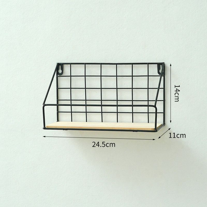 Kệ Sắt Đáy Gỗ Treo Tường Để Đồ Đa Năng, Kệ Đựng Đồ Trang Trí Nhà Cửa Phòng Khách, Phòng Ngủ, Nhà Bếp Thiết Kế Thông Minh