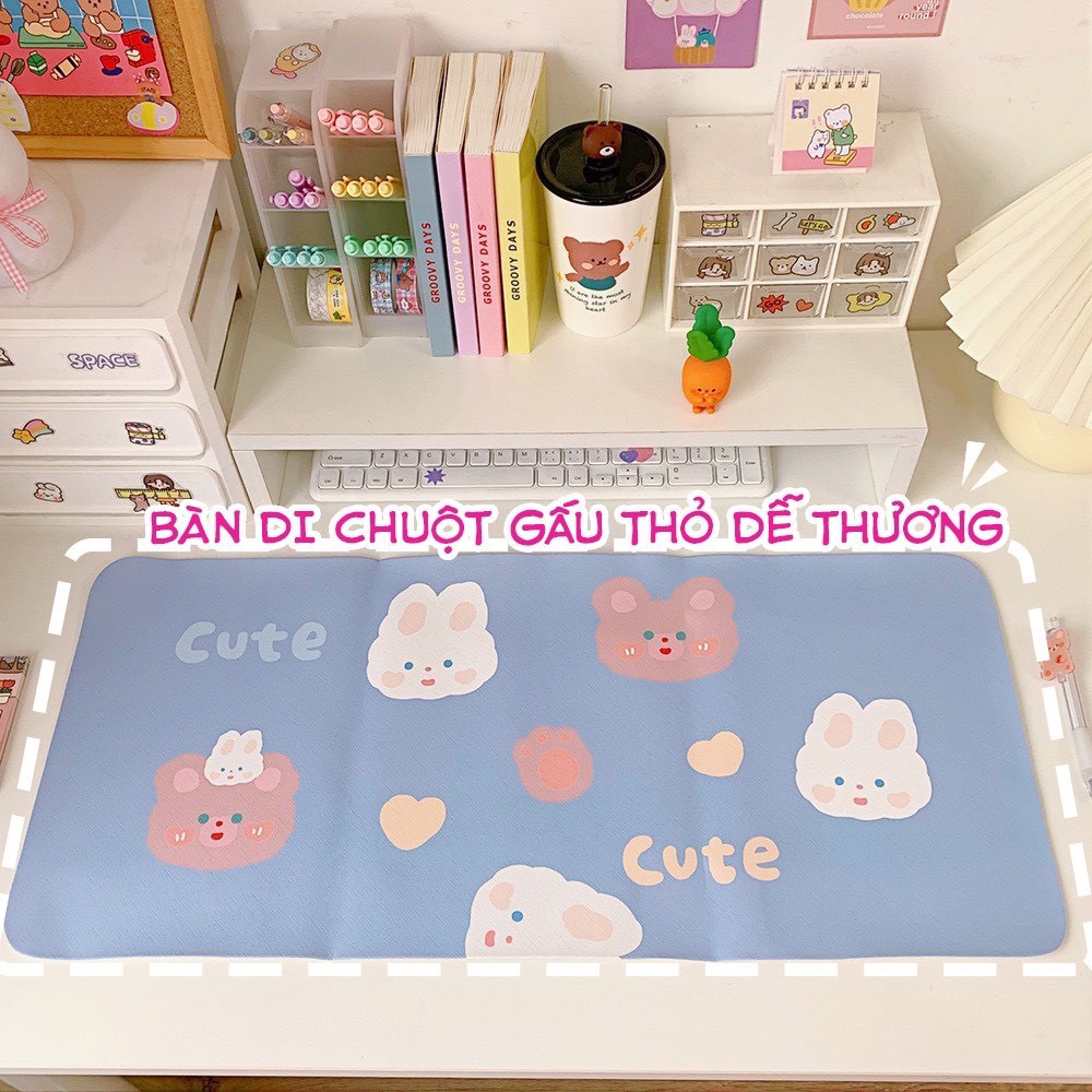 Bàn di chuột phim hoạt hình vẽ tay, không thấm nước đường may trò chơi Bàn phím máy tính chống trượt