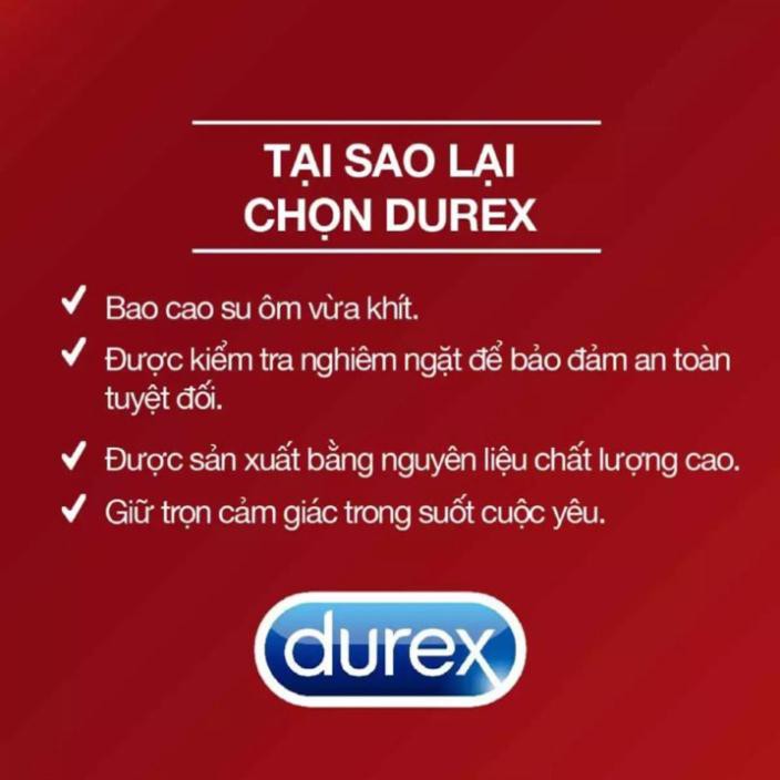 [HÀNG NHẬP KHẨU] - Bao cao su GÂN GAI Liti Durex Pleasuremax Size 49-52 -Hộp 12 cái (SP được chị em ưa thích nhất)