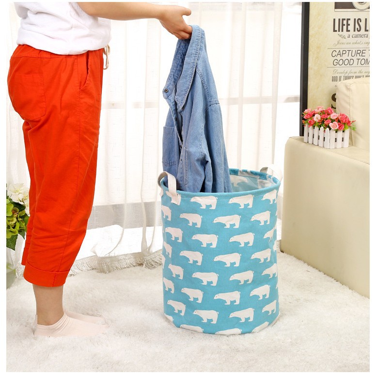 Giỏ Vải Đựng Đồ Đa Năng, Sọt Vải Để Quần Áo, Chống Thấm Nước 88088 SHOP KHO TỔNG88