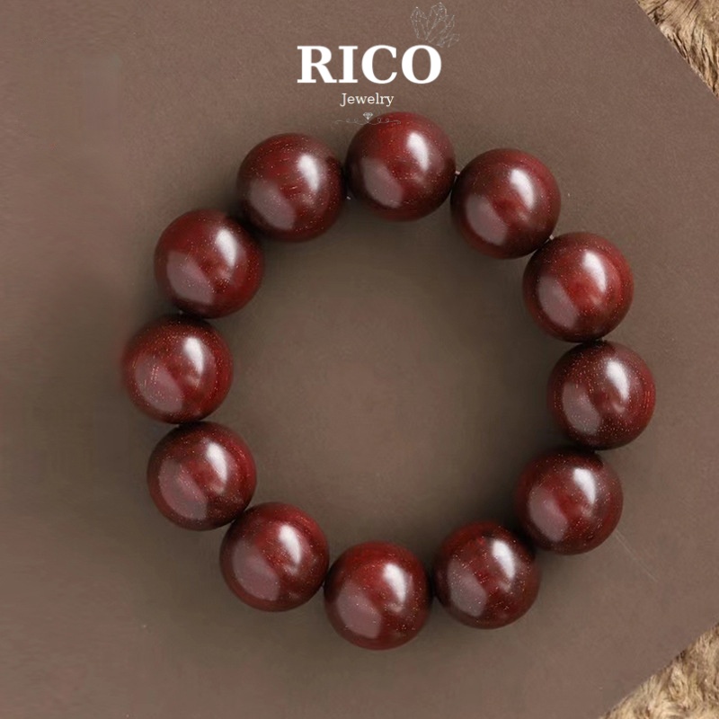 Vòng Tay Phong Thủy Gỗ Trắc Tự nhiên Mùi thơm nhẹ Bình an May mắn - Phong Thủy RICO