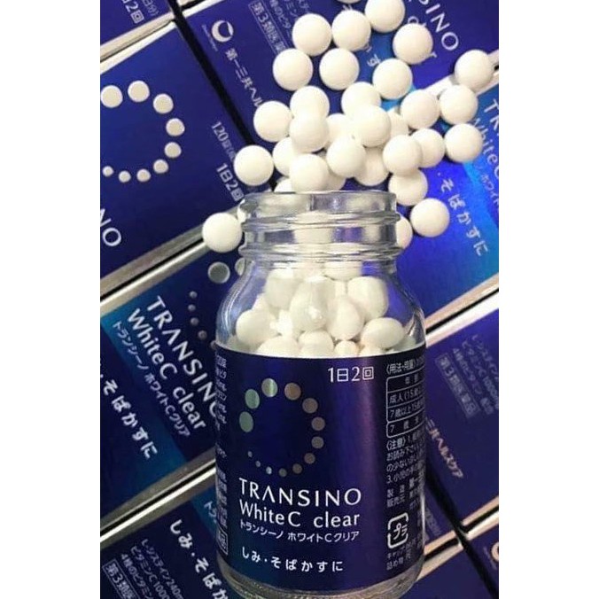 Viên uống trắng da Transino White C Clear 240 viên
