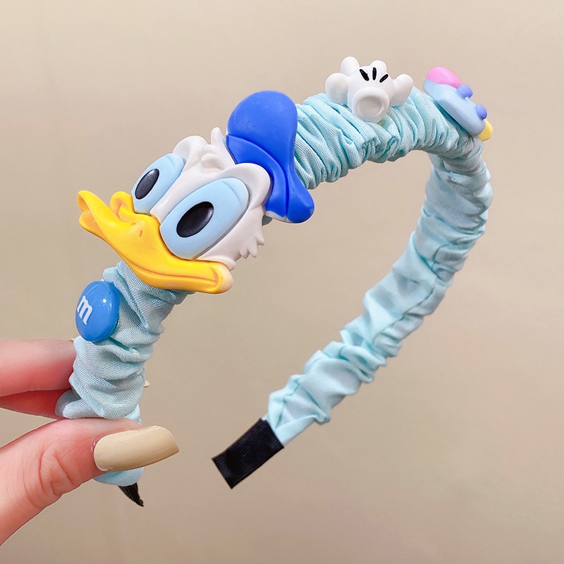 Băng Đô Cài Tóc Hình Công Chúa Elsa / Bạch Tuyết / Vịt Donald Hoạt Hình Disney Dễ Thương Cho Bé Gái