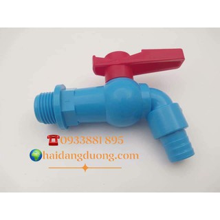 Vòi nhựa xanh tay đỏ