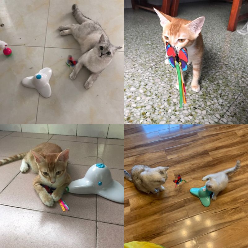 Bộ 3 Lõi Thay Thế Cho Đồ Chơi Bướm Dài 9.5 &quot;Cho Mèo Cưng