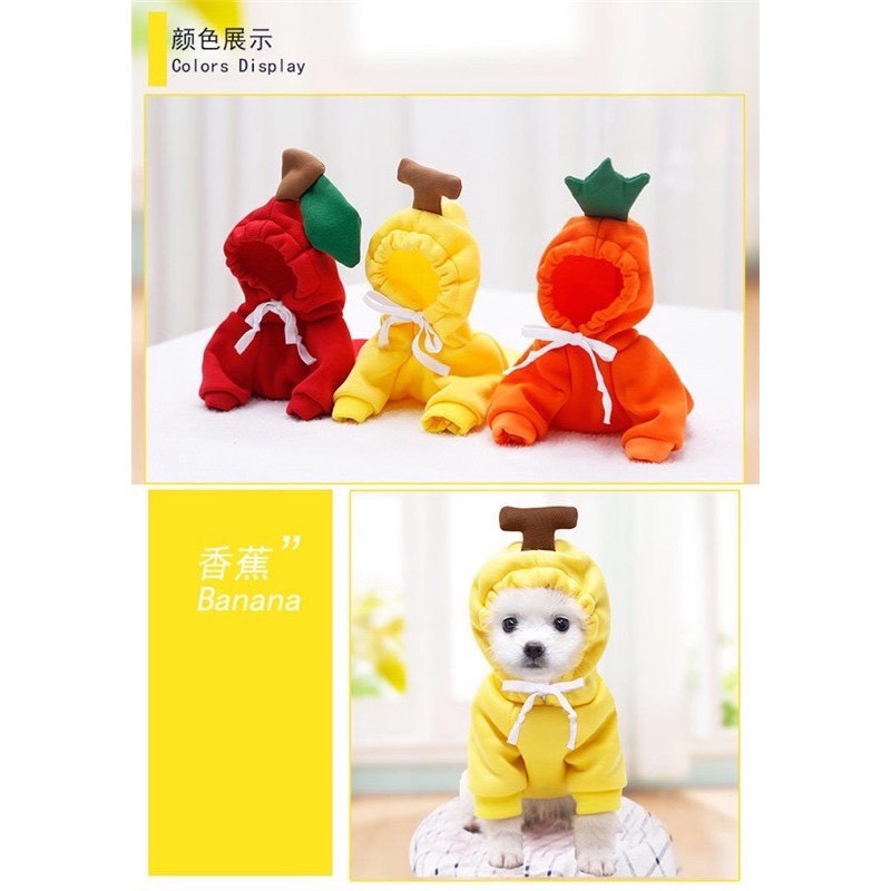 ÁO NOEL GIÁNG SINH COSPLAY CỦ CÀ RỐT DỄ THƯƠNG CHO THÚ CƯNG CHÓ MÈO
