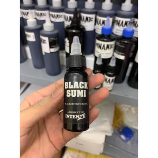 Mực màu đen xăm hình black sumi hàng chính hãng usa 1oz