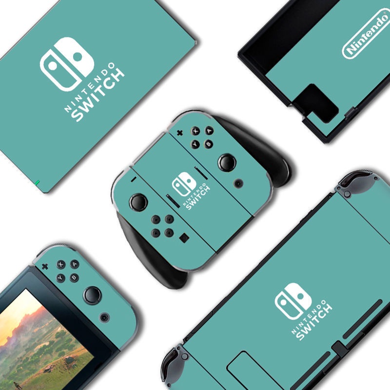 Miếng Dán Màu Trơn Dễ Thương Cho Máy Chơi Game Nintendo Switch