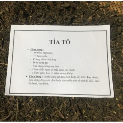 1kg lá tía tô khô hàng mới thơm ngon