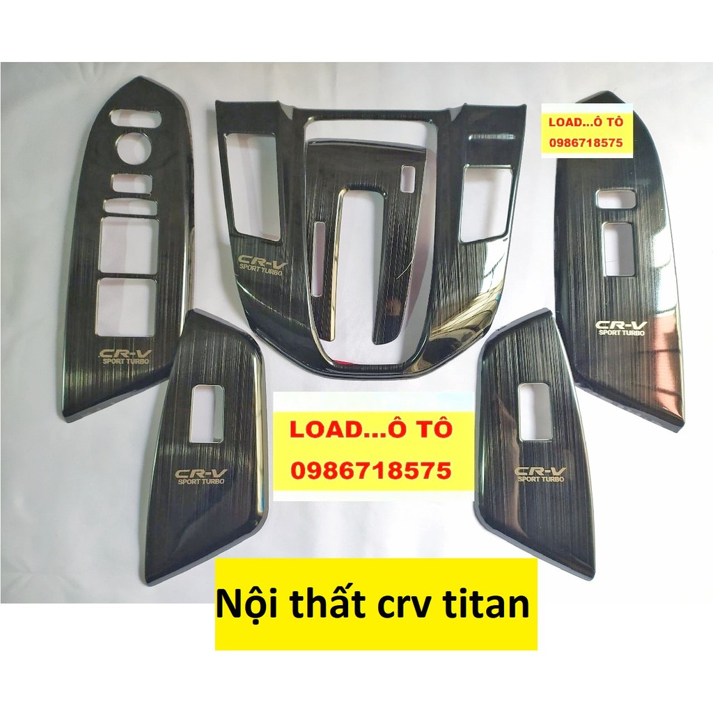 Ốp nội thất Honda CRV 2018 – 2020 Titan vân xước cao cấp