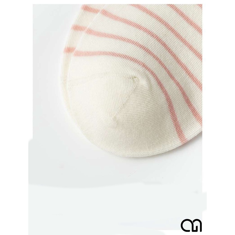 Tất Vớ Cổ Ngắn Nữ Thời Trang Họa Trái Cây Tone Hồng Chất Liệu Cotton Cao Cấp, Dày Dặn