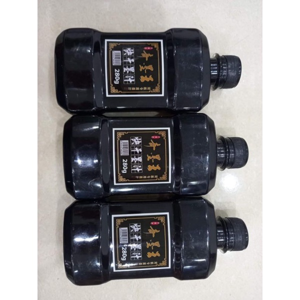 Mực tàu màu đen đậm chai lớn 280g