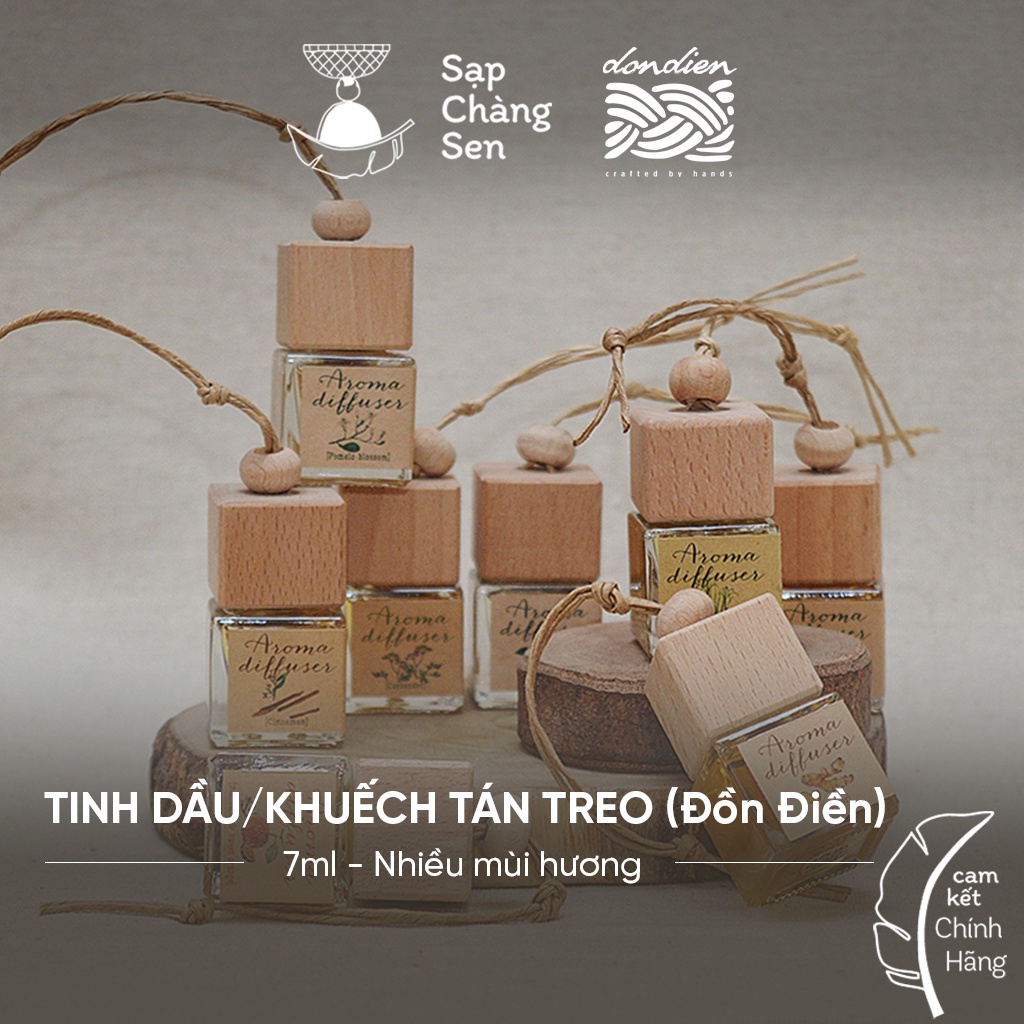 Khuếch tán, tinh dầu treo (Đồn Điền) - 7ml | nhiều mùi: quế, sả chanh, nhài