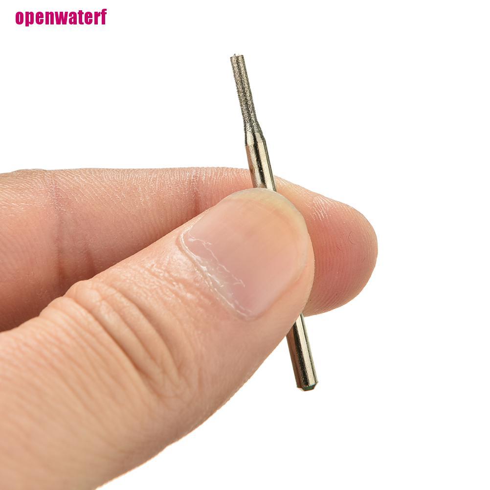 【openf】New 30Pcs Diamond Bur Bits Drill Set For Engraving Dremel Rotary Shanks 2.3mm