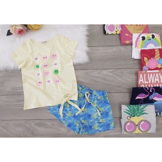 Bộ cotton bé gái HM size đại_Size 9-14Y (20-40kg)