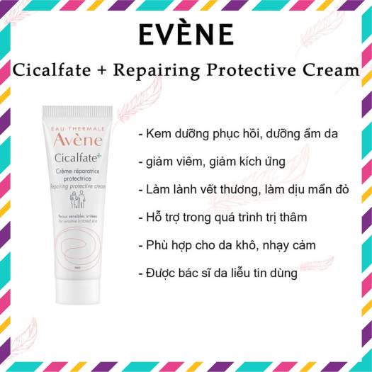 Kem phục hồi da Avène Cicalfate Repair Cream -  Giảm Thâm Phục Hồi Da 100ml