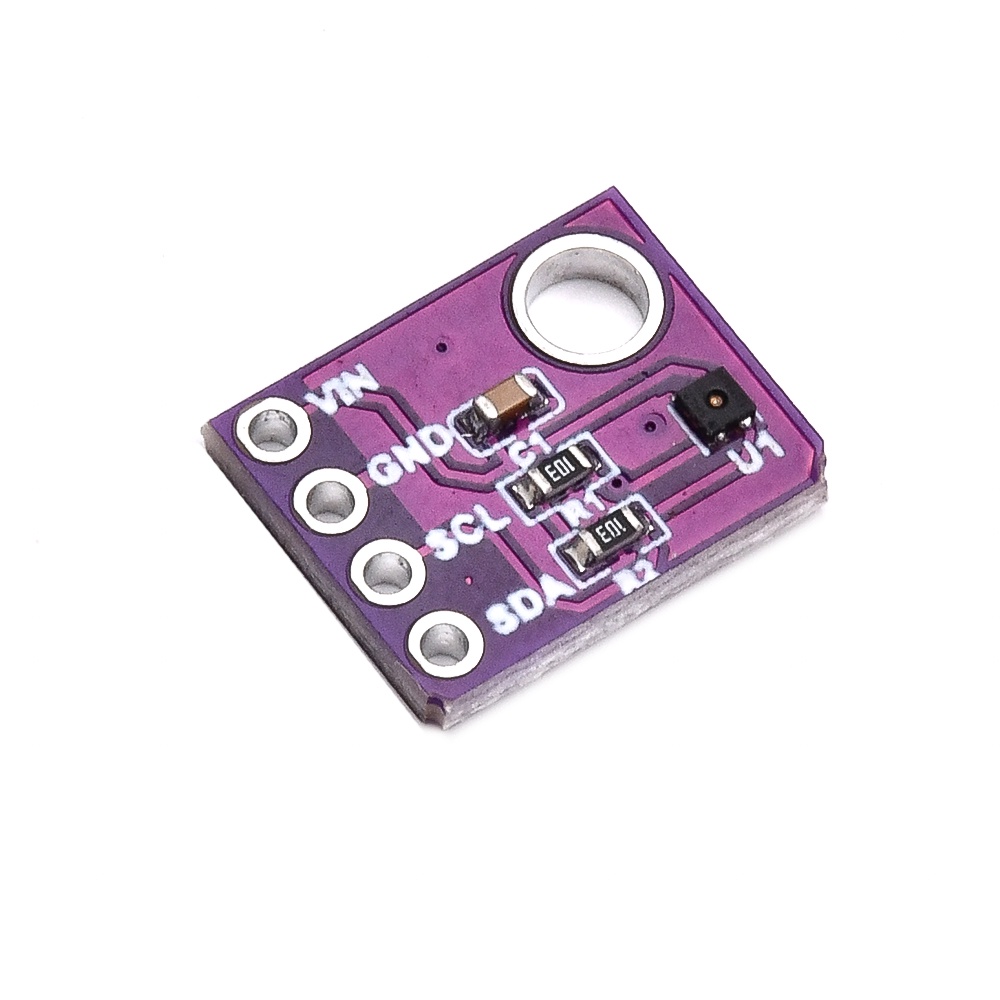Ziqqucu Bảng mạch cảm biến nhiệt độ và độ ẩm kỹ thuật số SHT40 giao diện cổng I2C 3V hoặc 5V