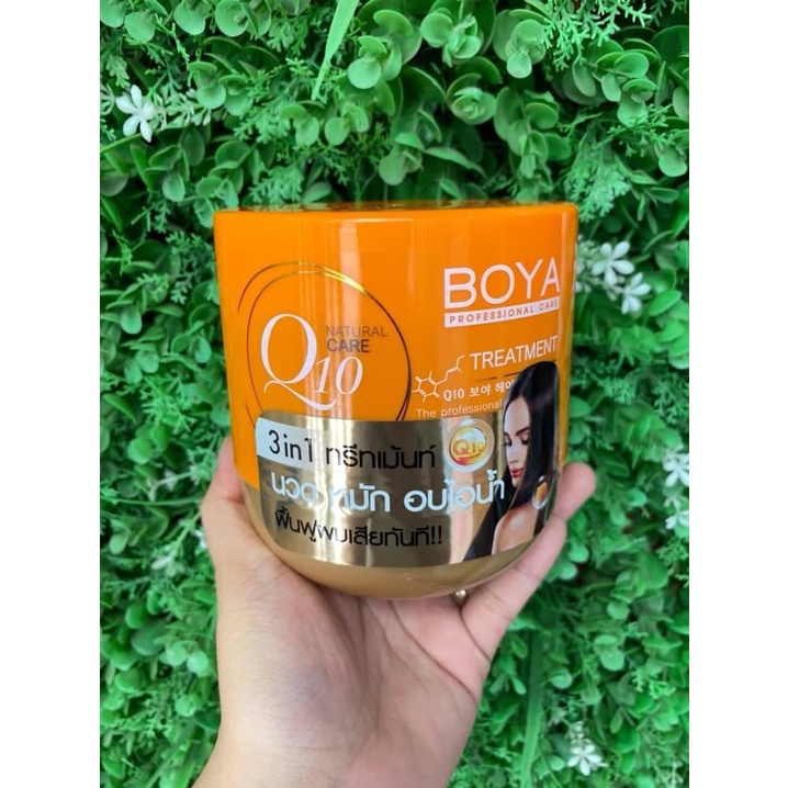 KEM Ủ TÓC BOYA HAIR TREATMENT Q10 PHỤC HỒI VÀ GIÚP TÓC MỀM MƯỢT 500G THÁI LAN CHÍNH HÃNG - 8396